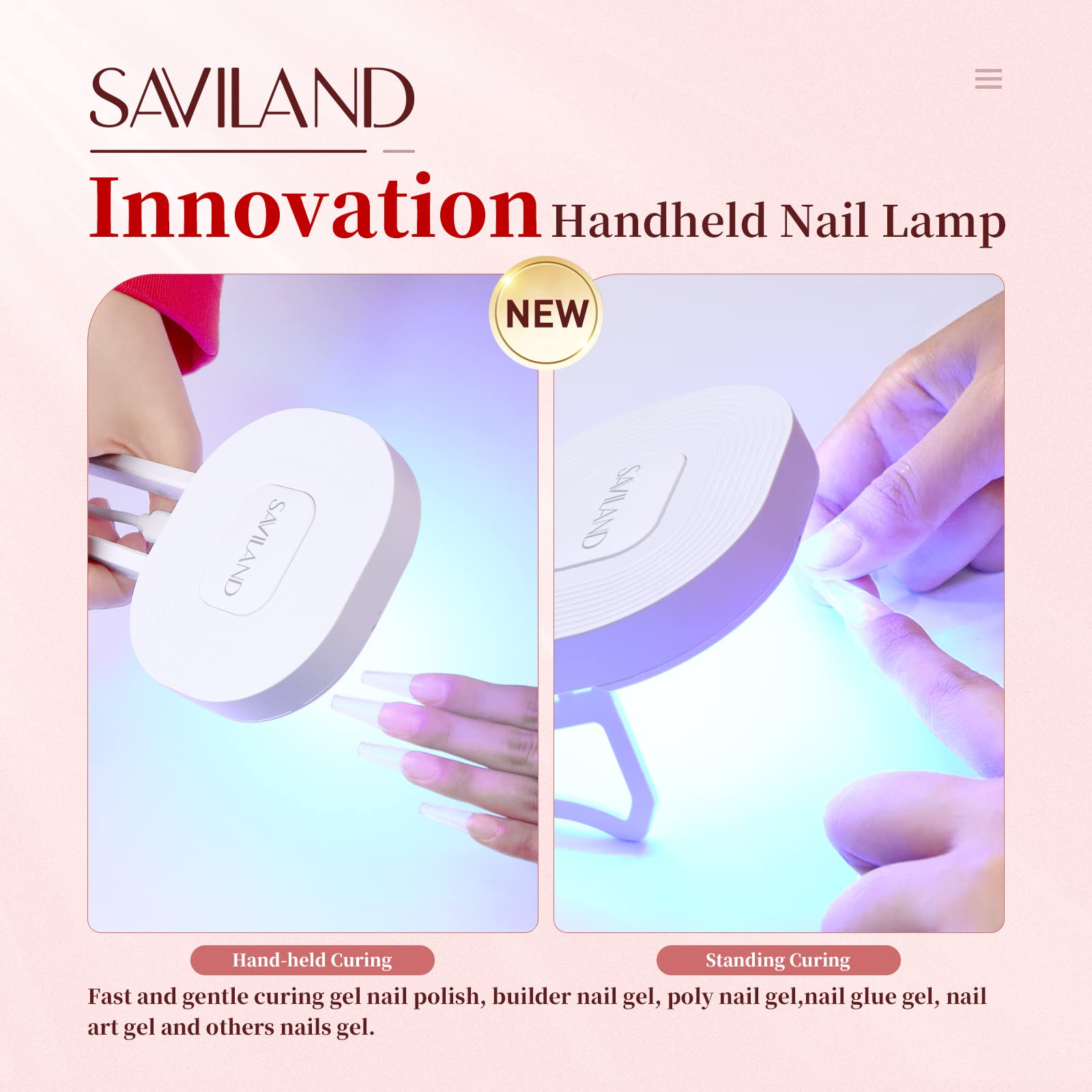 Amazon.co.jp: Saviland U Vライト ネイル用 36W ポータブル